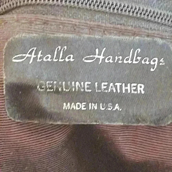 Atalla Genuine Leather Purse with studs EUC - Picture 3 of 8